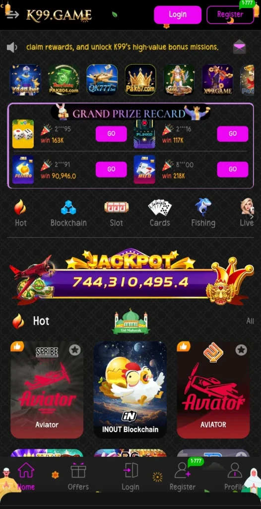 k99 game jackpot